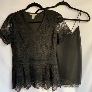 !!MIX AND MATCH!! 2 TOPS: BLUENOTES SIZE S & HM SIZE S